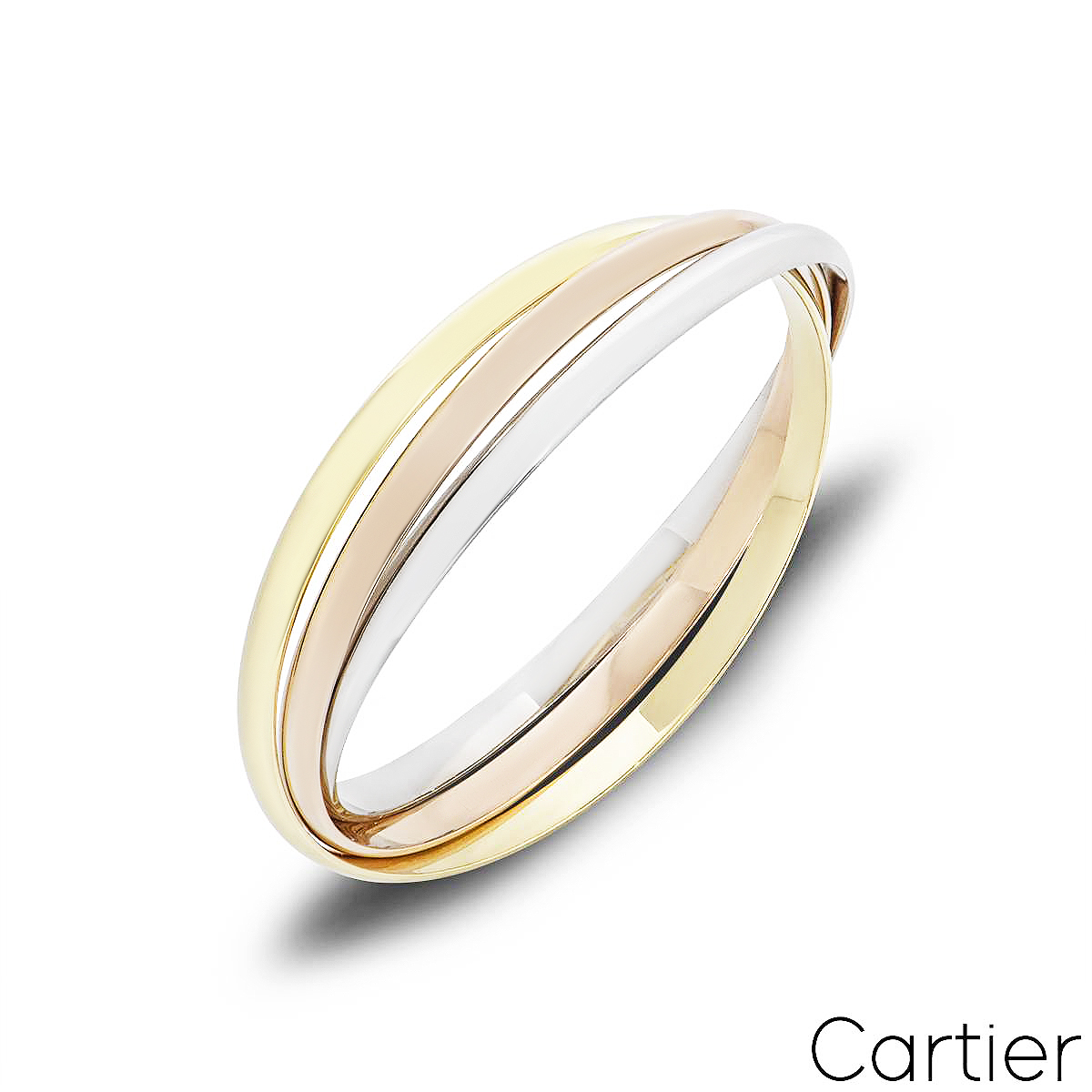 Cartier Tri-Colour Gold Trinity Bracelet Cartier Size 19 B6067819